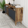 Hanah Home Milan 160 Nogal y Antracita